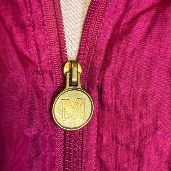 Vintage Mureli Women's Size 1X Plus Pink Textured Jacket Windbreaker Nylon - Picture 2 of 8